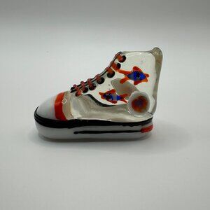 Global Village Glass Studios - Aquarium High Top Glass Sneaker - Blown Glass